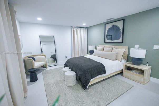 Bedroom, Interior, Recessed Lighting