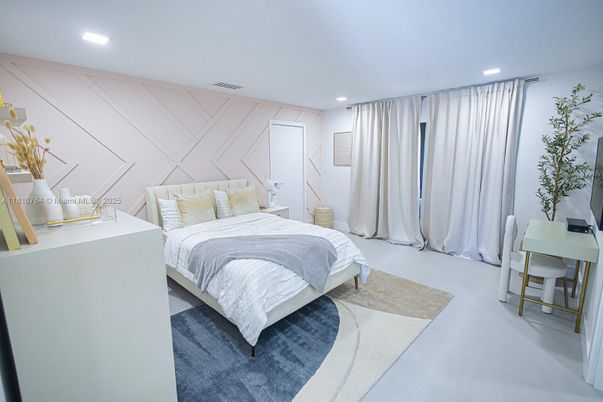 Bedroom, Interior, Recessed Lighting