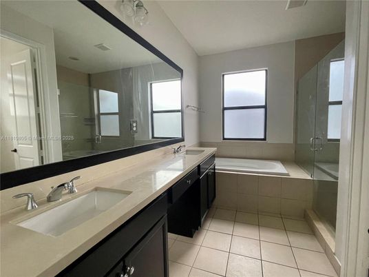 Bathroom, Dual Sink Vanities, Glass Shower, Interior
