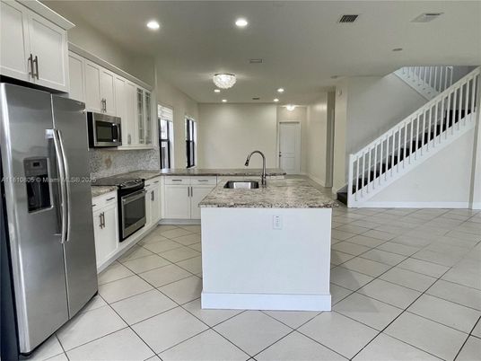 Interior, Kitchen, Recessed Lighting, Stainless Steel Appliances