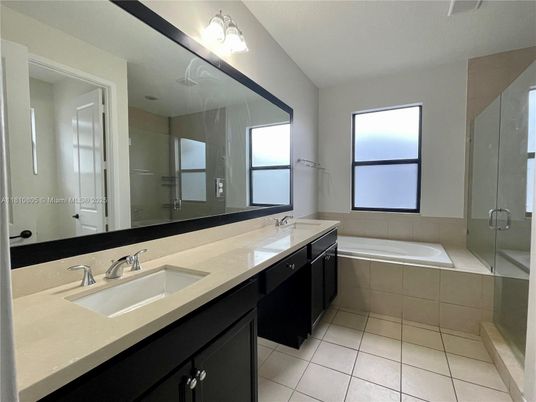 Bathroom, Dual Sink Vanities, Glass Shower, Interior