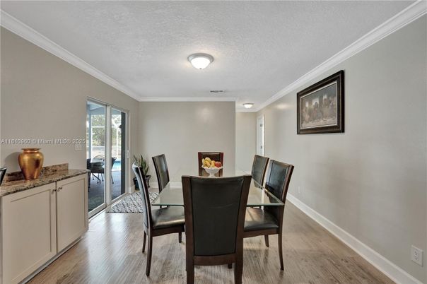 Dining room, Interior, Wood Texture Flooring