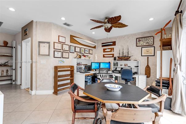 Home Office, Interior, Recessed Lighting