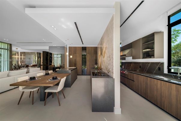 Dining room, Interior, Kitchen, Living room, Pendant Lights, Recessed Lighting