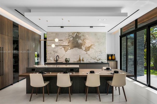 Interior, Marble Walls, Pendant Lights, Recessed Lighting