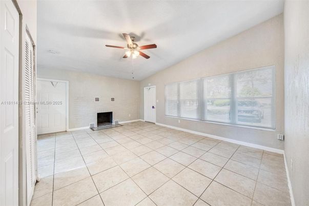 Empty room, Fireplace, Interior