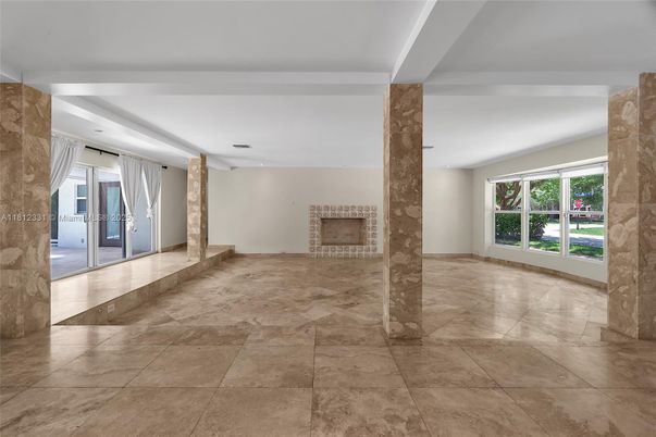 Empty room, Fireplace, Interior