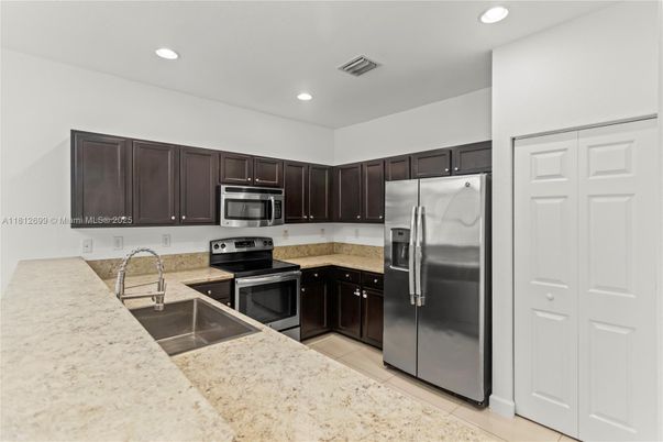 Interior, Kitchen, Recessed Lighting, Stainless Steel Appliances