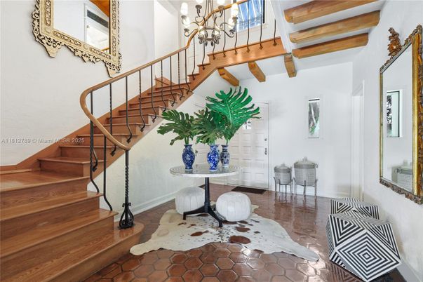 Chandelier, Fireplace, Interior, Living room, Wooden Beams, Wooden Ceilings