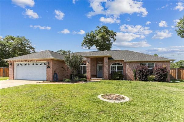 Attached, Backyard, Exterior, Facade, Brick Facade, French Provincial