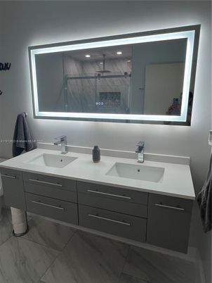Bathroom, Dual Sink Vanities, Interior, Marble, Marble Walls