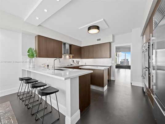 Interior, Kitchen, Recessed Lighting, Stainless Steel Appliances
