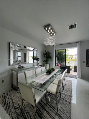 Chandelier, Dining room, Interior, Marble