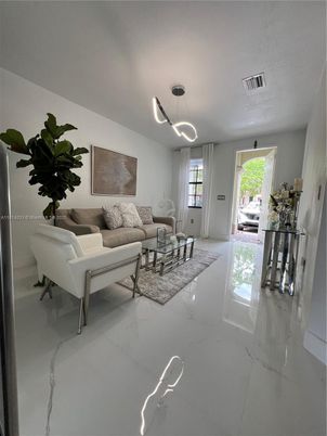 Interior, Living room, Marble, Pendant Lights