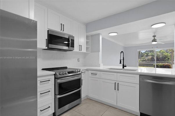Interior, Kitchen, Recessed Lighting, Stainless Steel Appliances