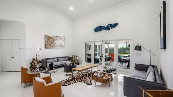 Interior, Living room, Recessed Lighting