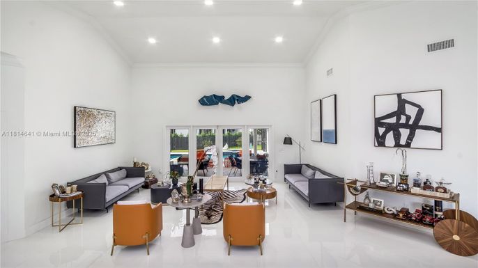 Interior, Living room, Recessed Lighting