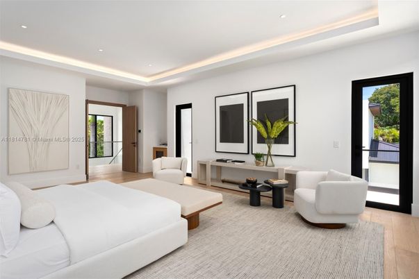 Bedroom, Interior, Living room, Recessed Lighting, Wood Texture Flooring