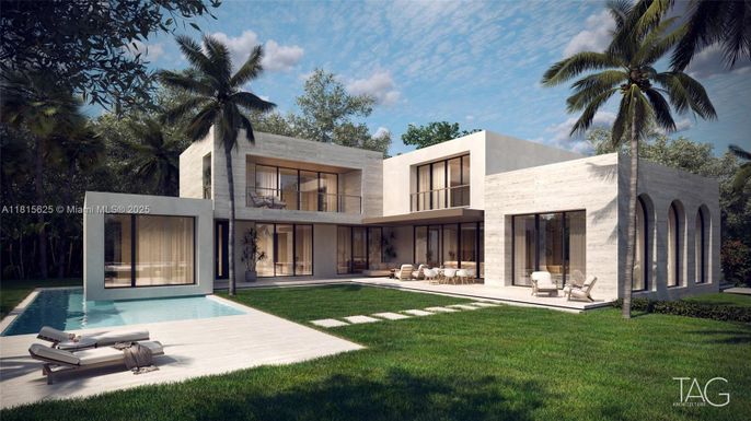 Backyard, Exterior, Facade, Pool, Modern