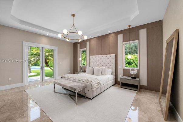 Bedroom, Interior, Pendant Lights, Recessed Lighting