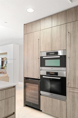 Interior, Kitchen, Marble, Recessed Lighting, Stainless Steel Appliances
