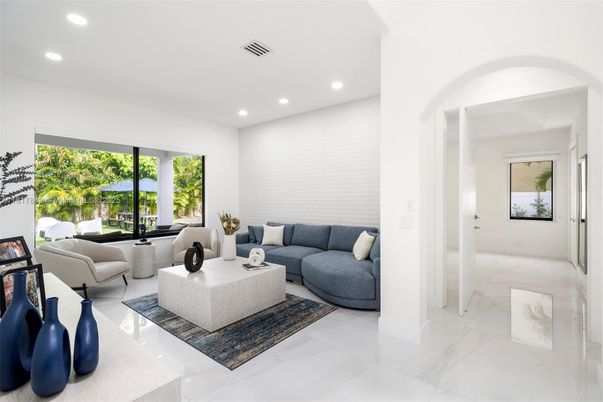 Interior, Living room, Marble, Recessed Lighting