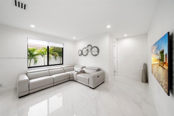 Interior, Living room, Marble, Recessed Lighting