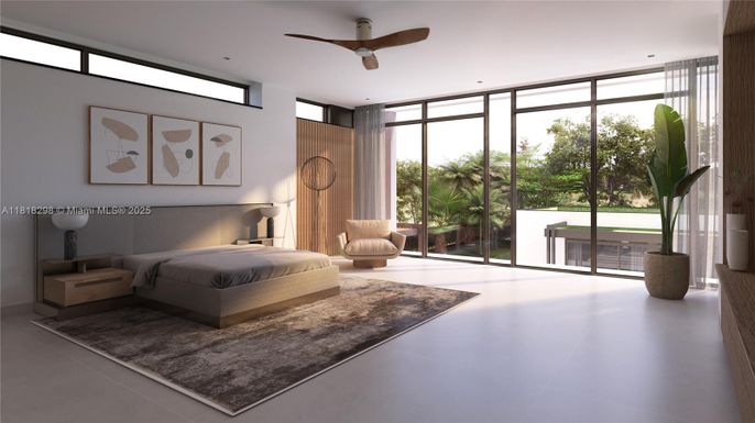 Bedroom, Interior, Recessed Lighting