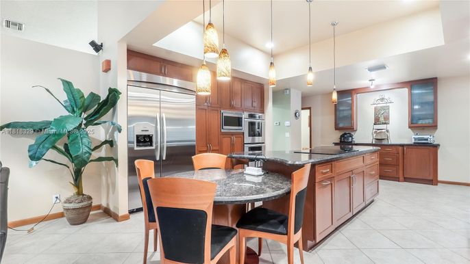 Interior, Kitchen, Pendant Lights, Recessed Lighting, Stainless Steel Appliances