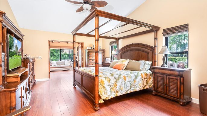 Bedroom, Interior, Wood Texture Flooring
