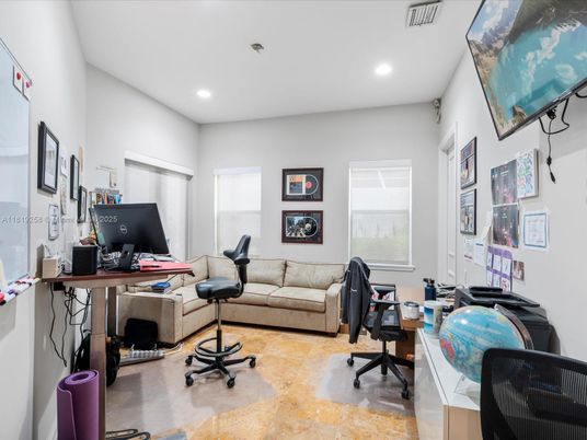 Home Office, Interior, Recessed Lighting