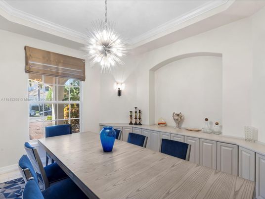 Dining room, Interior, Pendant Lights