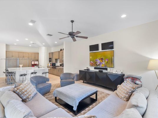 Interior, Kitchen, Living room, Recessed Lighting