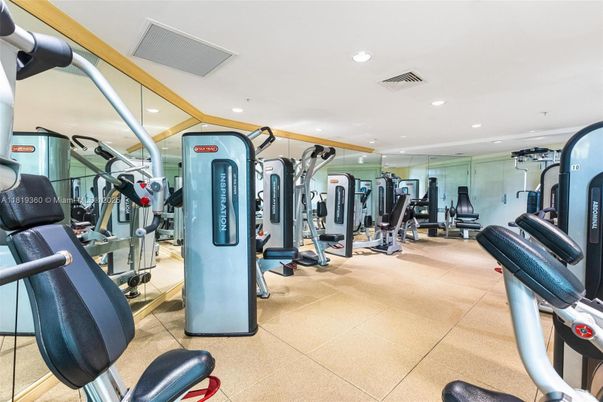 Fitness Equipment, Gym, Interior, Recessed Lighting