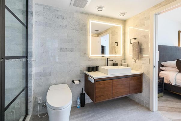 Bathroom, Bedroom, Glass Shower, Interior