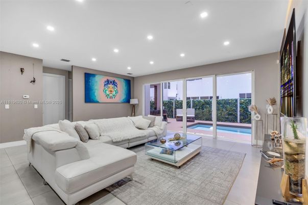 Interior, Living room, Recessed Lighting