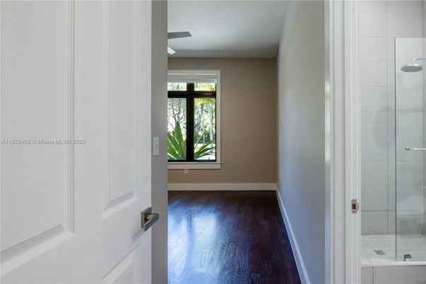 Bathroom, Glass Shower, Interior, Wood Texture Flooring