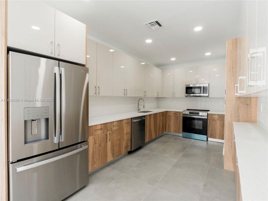 Interior, Kitchen, Recessed Lighting, Stainless Steel Appliances