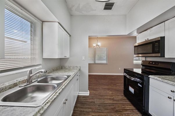 Interior, Kitchen, Wood Texture Flooring
