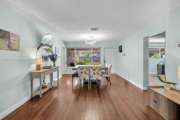 Dining room, Interior, Wood Texture Flooring