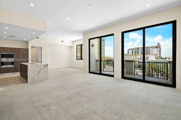 Empty room, Interior, Kitchen, Recessed Lighting