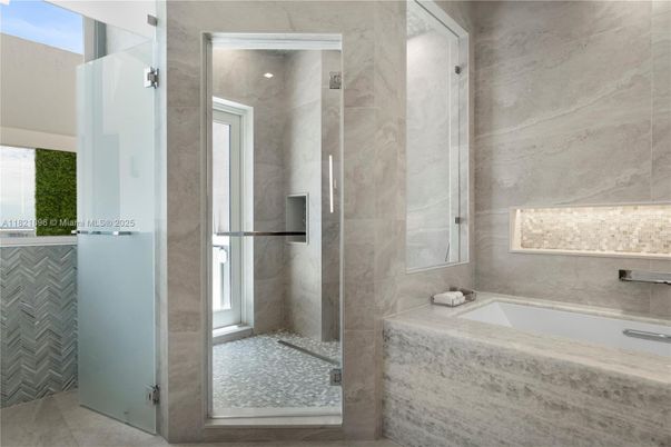 Bathroom, Interior, Marble Walls