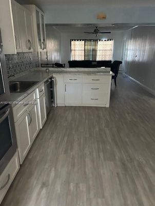 Interior, Kitchen, Wood Texture Flooring