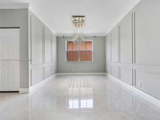 Chandelier, Empty room, Interior