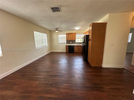 Empty room, Interior, Kitchen, Wood Texture Flooring