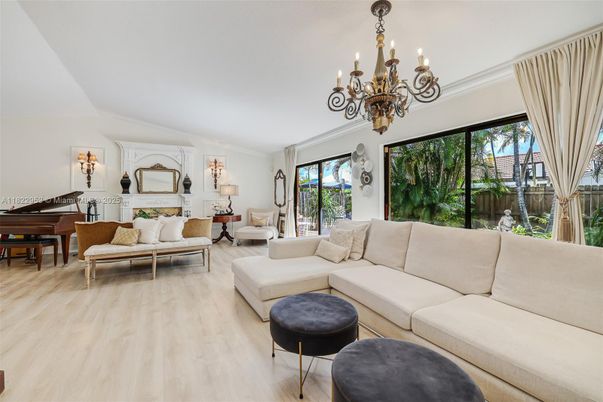 Chandelier, Interior, Living room, Piano, Wood Texture Flooring