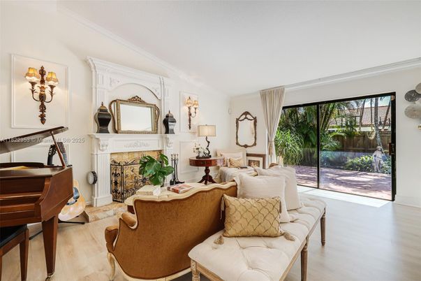 Fireplace, Interior, Living room, Piano, Wood Texture Flooring