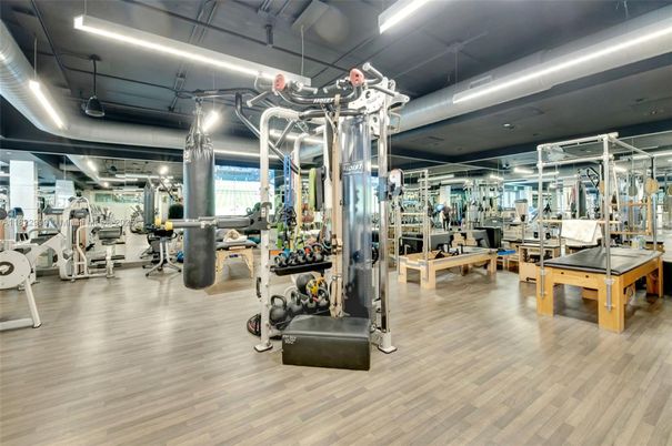 Fitness Equipment, Game Room, Gym, Interior, Wood Texture Flooring