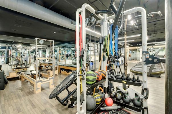 Fitness Equipment, Gym, Interior, Wood Texture Flooring