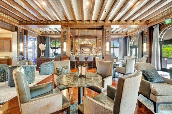 Dining room, Interior, Living room, Recessed Lighting, Wood Texture Flooring